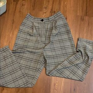 H&M plaid cropped pants